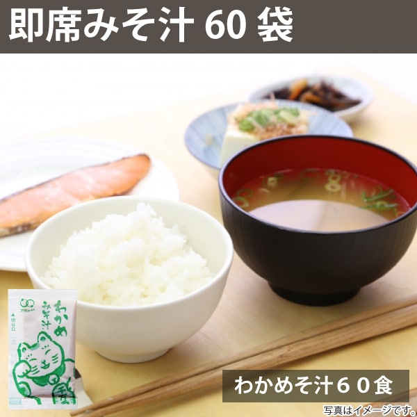 【860g/約60食】即席 国産みそ汁 生みそタイプ わかめみそ汁