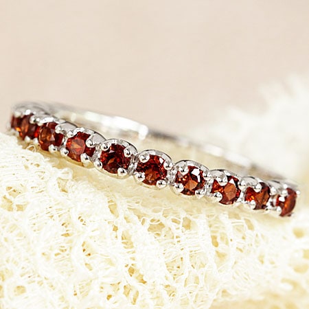 【agete】カラーリング11号　ガーネット agete】カラーリング11号 ガーネット ガーネットリング【Colors Ring