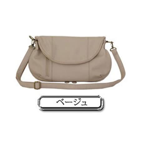【Sサイズ/ベージュ】口折れ2wayショルダーバッグ