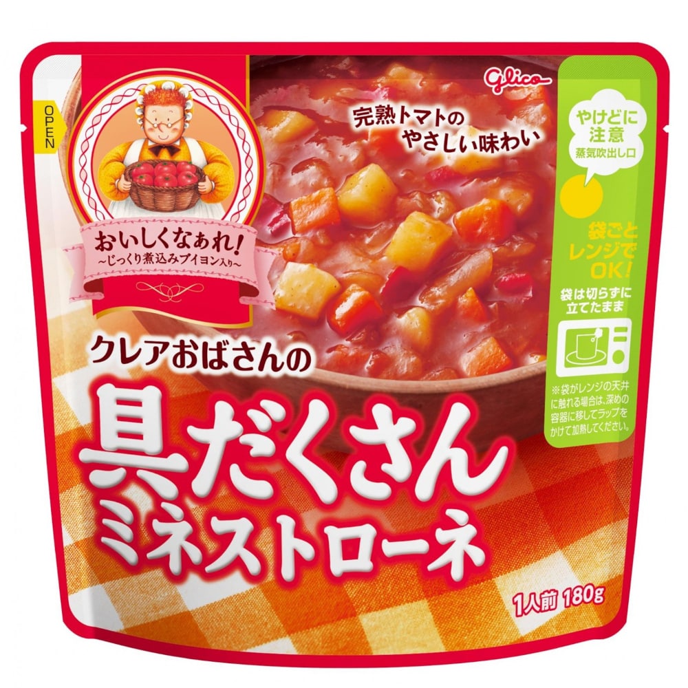グリコ クレアおばさんのミネストローネ 180gx5個