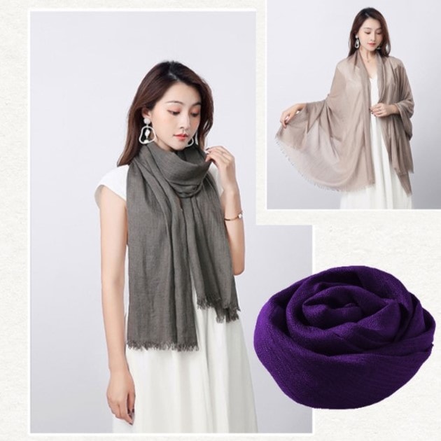 【グレープ】大判ストール【100×180cm】