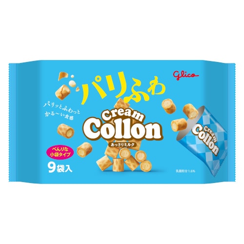 グリコ クリームコロンあっさりミルク大袋 9袋x12個