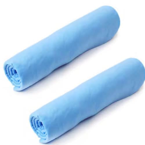 【2枚／Lサイズ（66×43cm）/ブルー】 超吸水&速乾！セームタオル