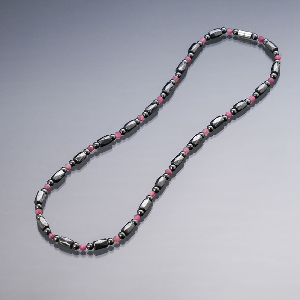 「トルマリン・ヘマタイト」磁気ジュエリーネックレス