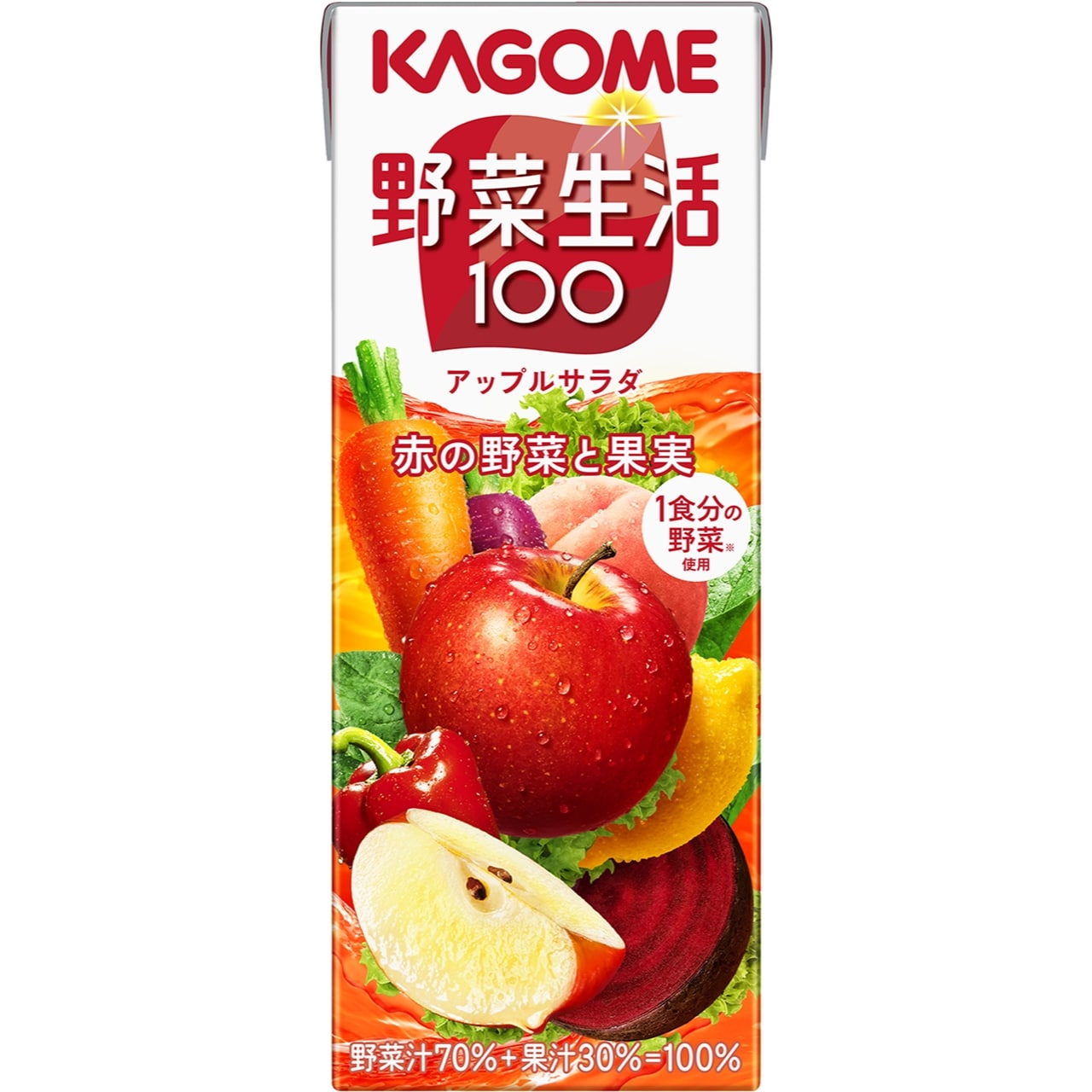 カゴメ 野菜生活100アップルサラダ 200ml×48本