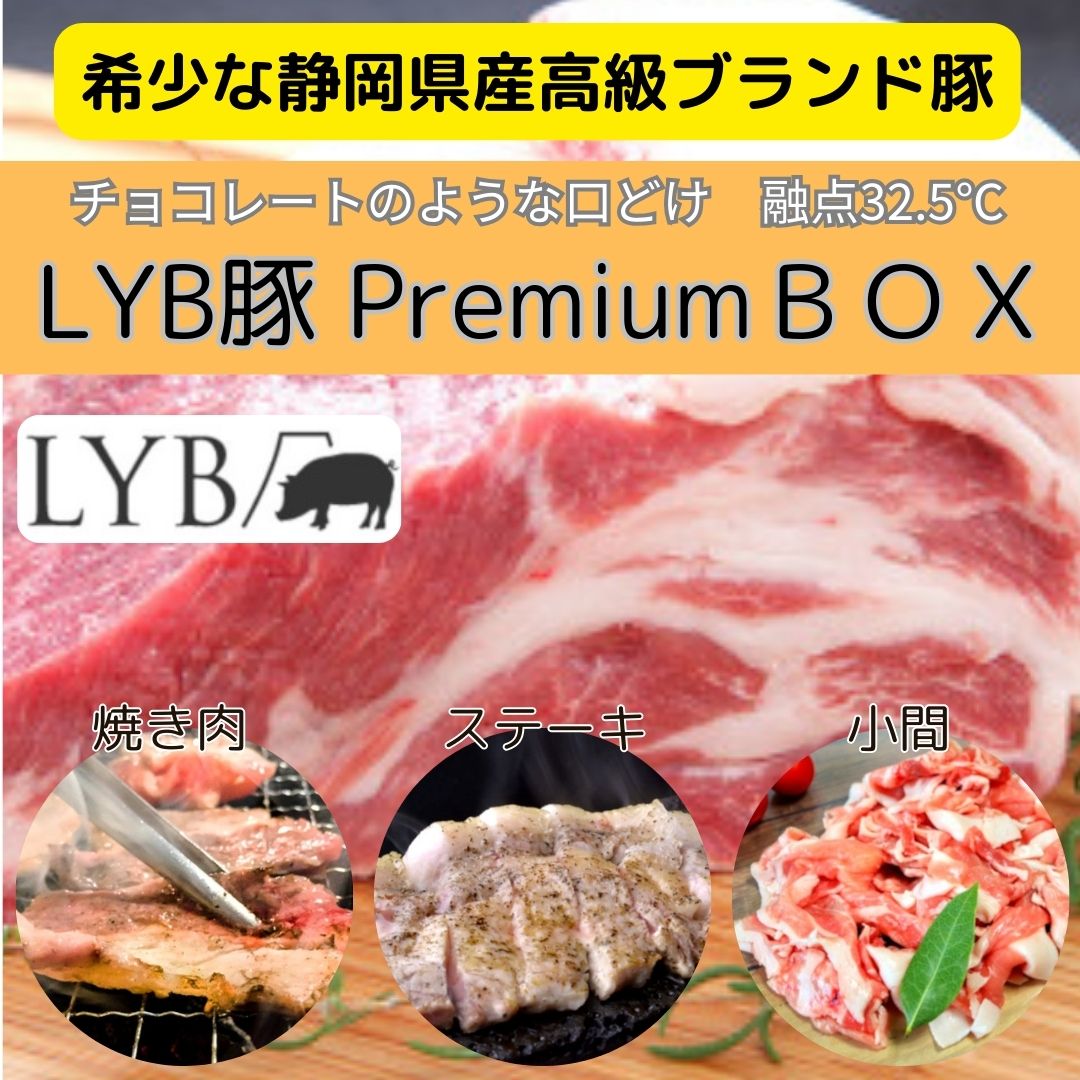 【5種計2.5kg】静岡県産ブランド豚「LYB豚/ルイビ豚」PREMIUM BOX