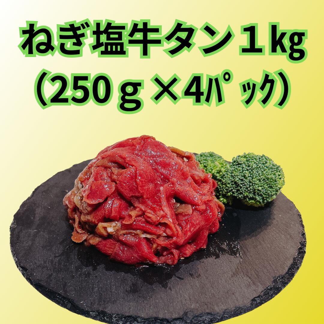 【計1kg】ネギ塩牛タン切り落とし