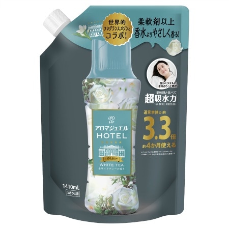 レノアアロマジュエル　ホワイトティーの香りつめかえ用超特大サイズ　1410ML×5点セット