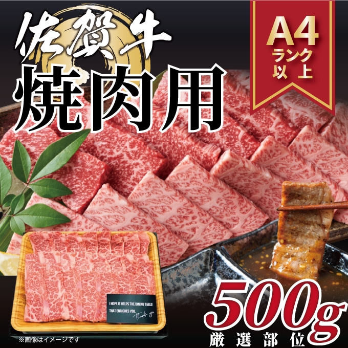【500g】艶さし！佐賀牛焼肉用【A4/A5】