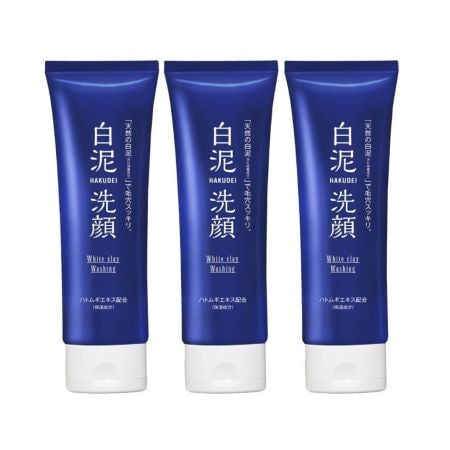 【3本セット】ハトムギエキス配合白泥洗顔