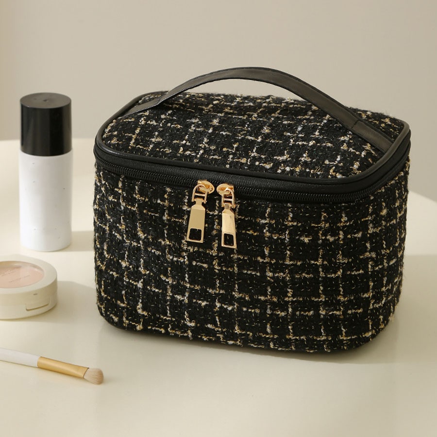 【ブラック】コスメ収納ポーチ