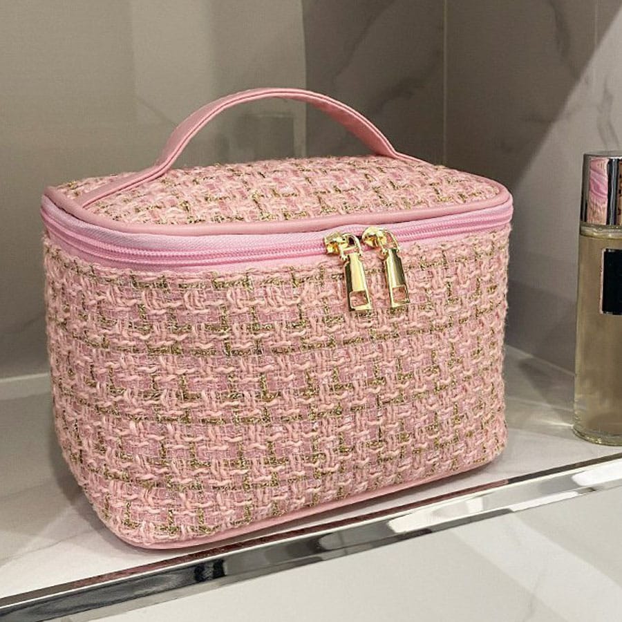 【ピンク】コスメ収納ポーチ