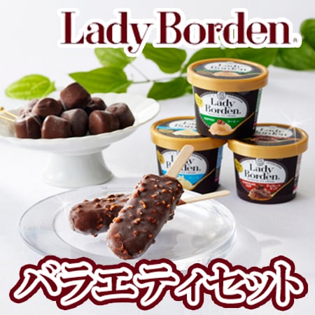 レディーボーデン バラエティセット(ミニカップ、チョコレートバー、チョコレートボール)