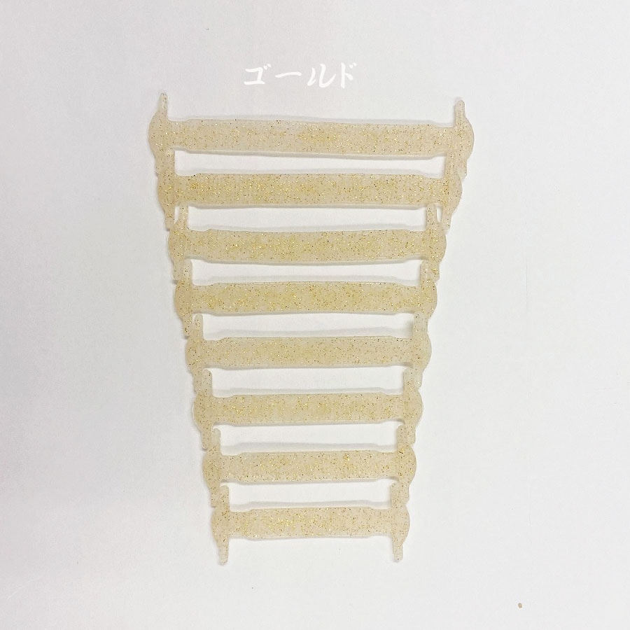 【ゴールド】シリコン製結ばない靴ひも