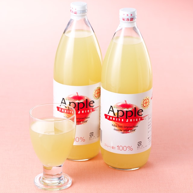 【1000ml×6本】果汁100％りんごジュース