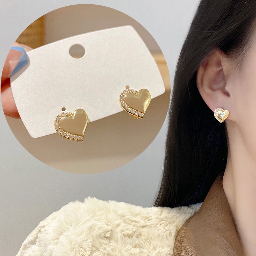 ハートピアス  ゴールド