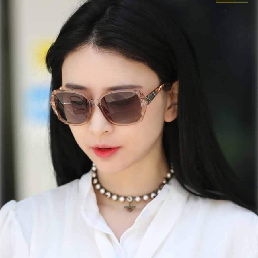 【キャメル】UV400ビッグフレームサングラス