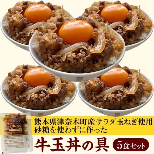 【計5袋(1袋80g×5袋)】牛玉丼の具