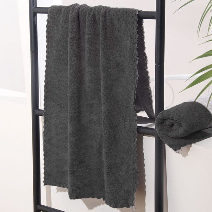 【グレー】フェイスタオル