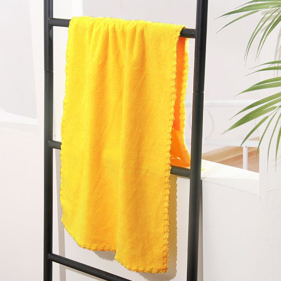 【イエロー】フェイスタオル