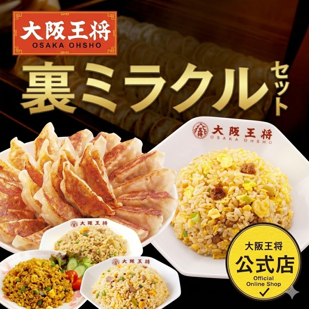 裏ミラクルセット！餃子50個＆炒飯計6袋(炒め・豚カルビ・カレー・ねぎ塩)