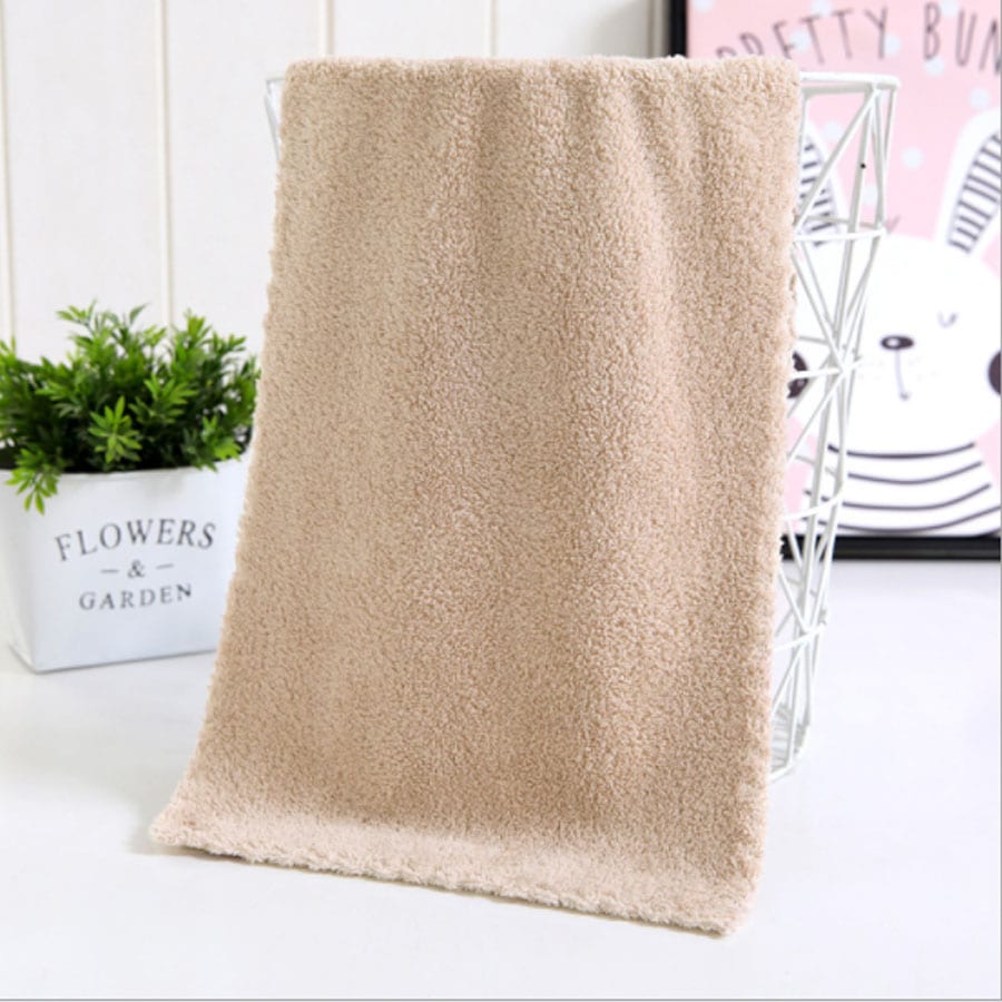 【ベージュ】小さめフェイスタオル