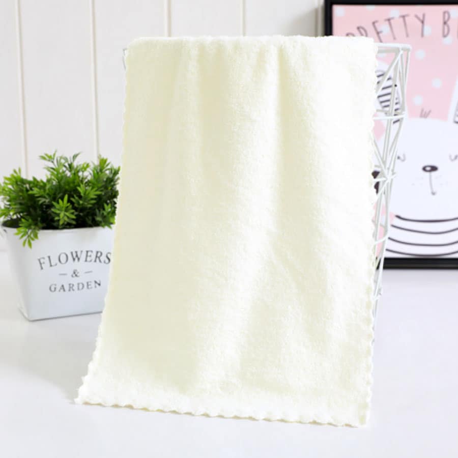 【ホワイト】小さめフェイスタオル
