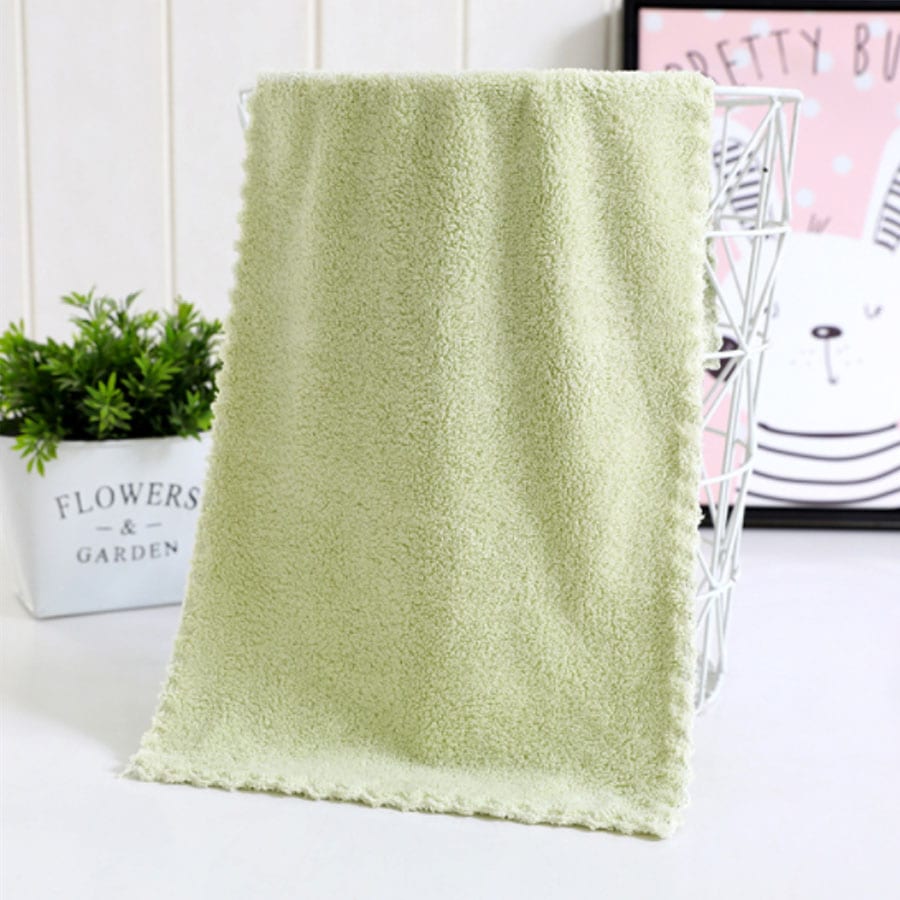 【黄緑色】小さめフェイスタオル