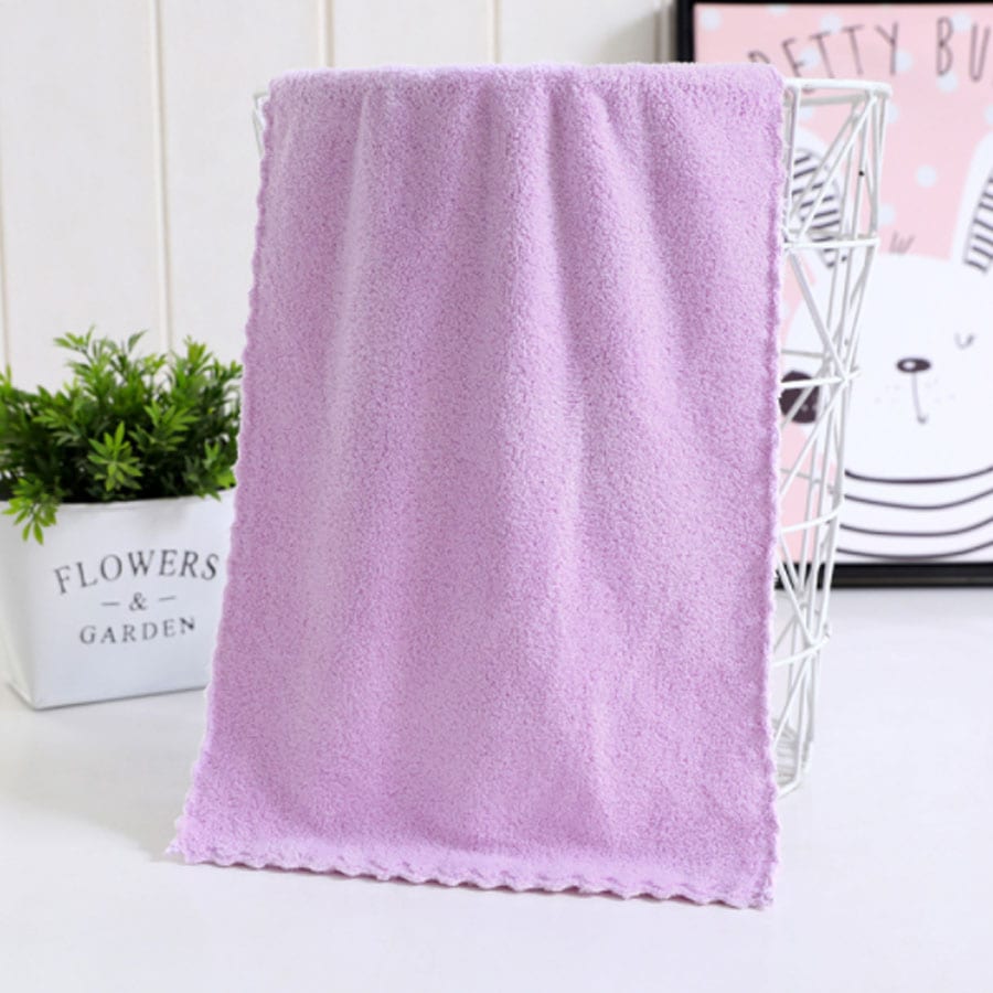 【パープル】小さめフェイスタオル