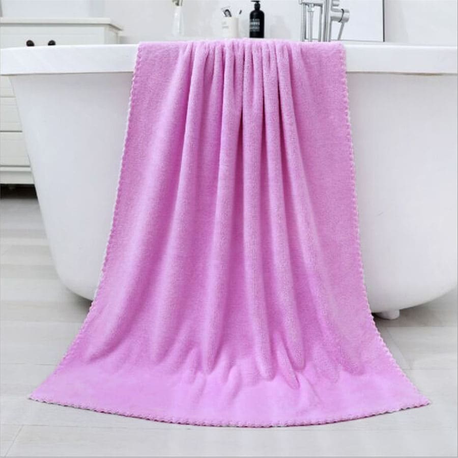 【パープル】大判タオル