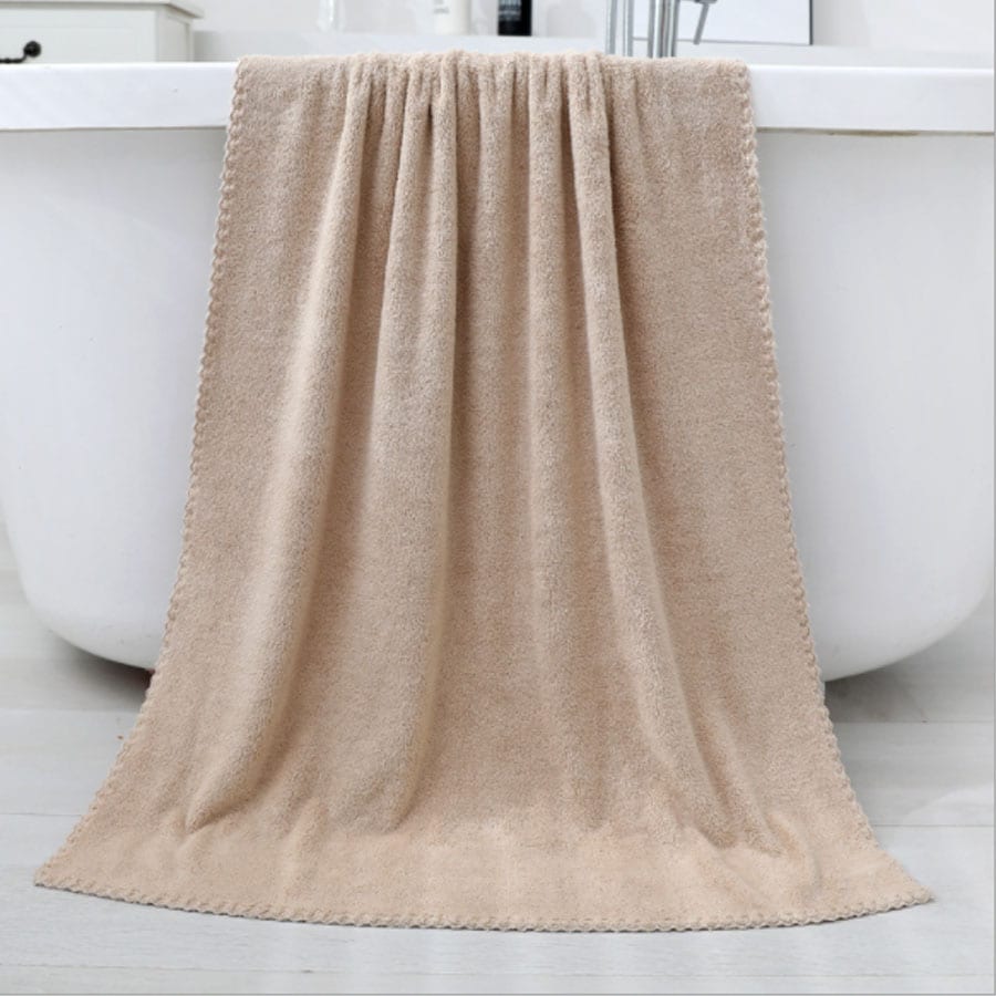 【ベージュ】大判タオル