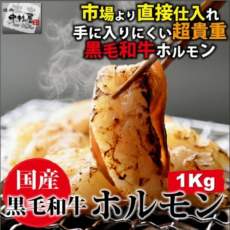 【1kg(200g×5パック)】国産 黒毛和牛 ホルモン (牛 小腸)