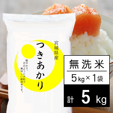 【5kg】令和6年産 陸奥の米 宮城県産 つきあかり 無洗米