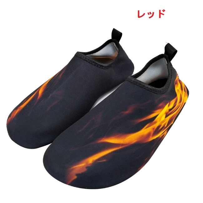 【レッド／Mサイズ（23~23.5cm）】マリンシューズハードタイプ