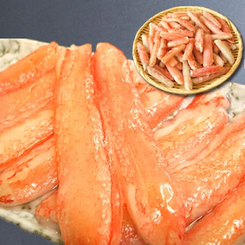 【計1kg500g/×2個】完全殻むき 生冷凍 ズワイガニ 脚【規格外品】