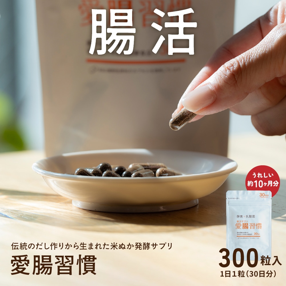 【10袋(30粒入り×10袋)】腸活サプリ 愛腸習慣