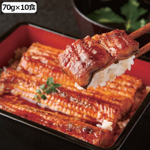 【70g×10食】三河産うなぎ蒲焼切身