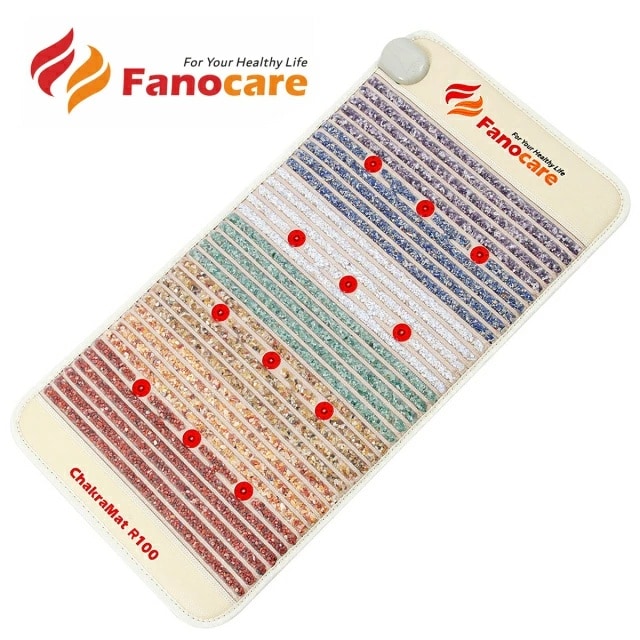Fanocare アメジスト 温熱バイオマット 7種類の天然石 マイナスイオン（12フォトン）