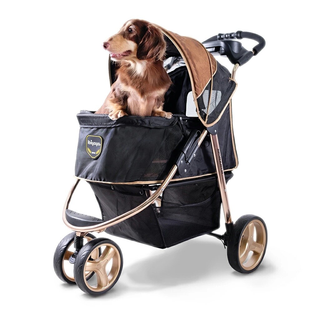 【ゴールド】ibiyaya モナーク プレミアムペットジョガー ペットカート