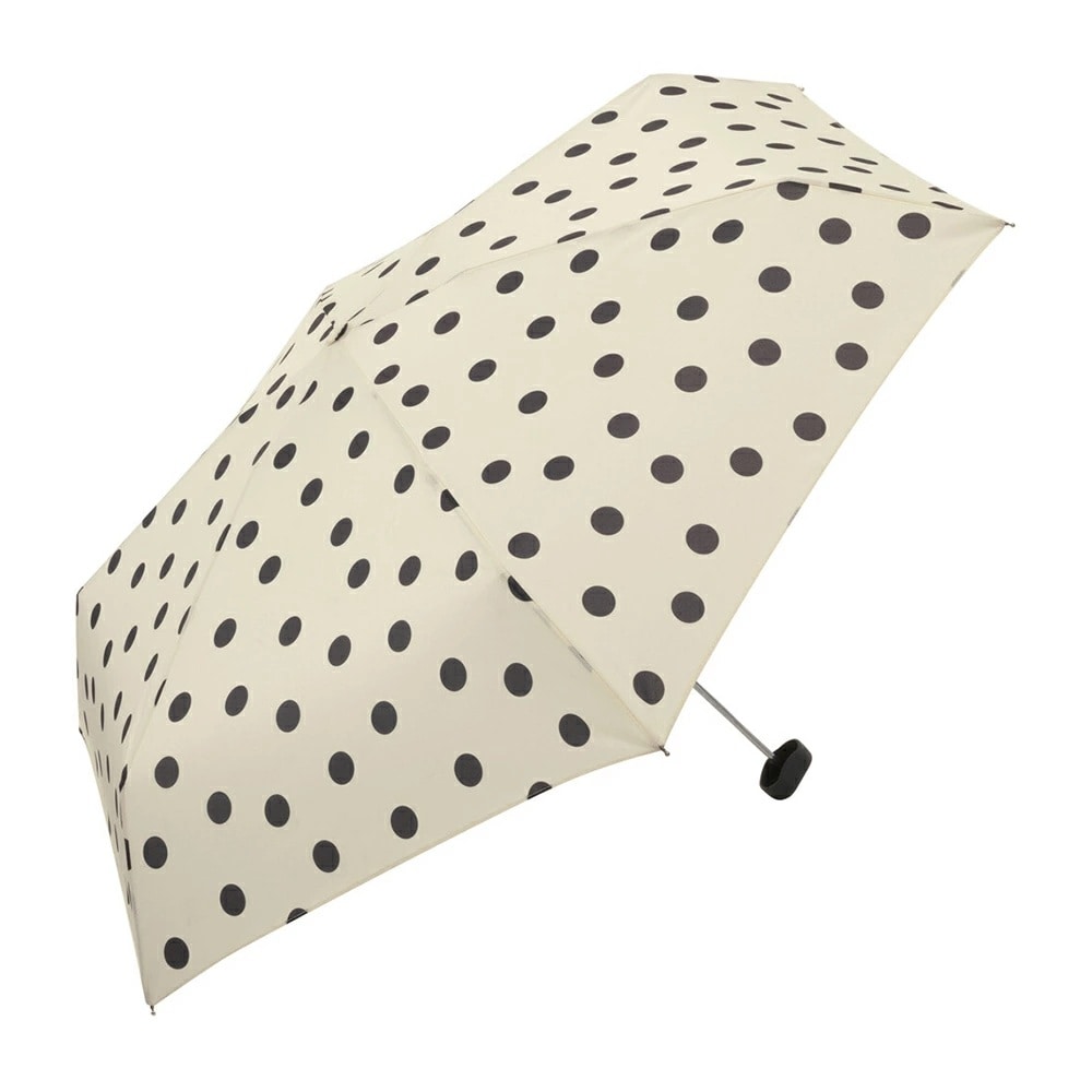 【ホワイト】ビコーズ折りたたみ傘 コンパクトポーチ 付き