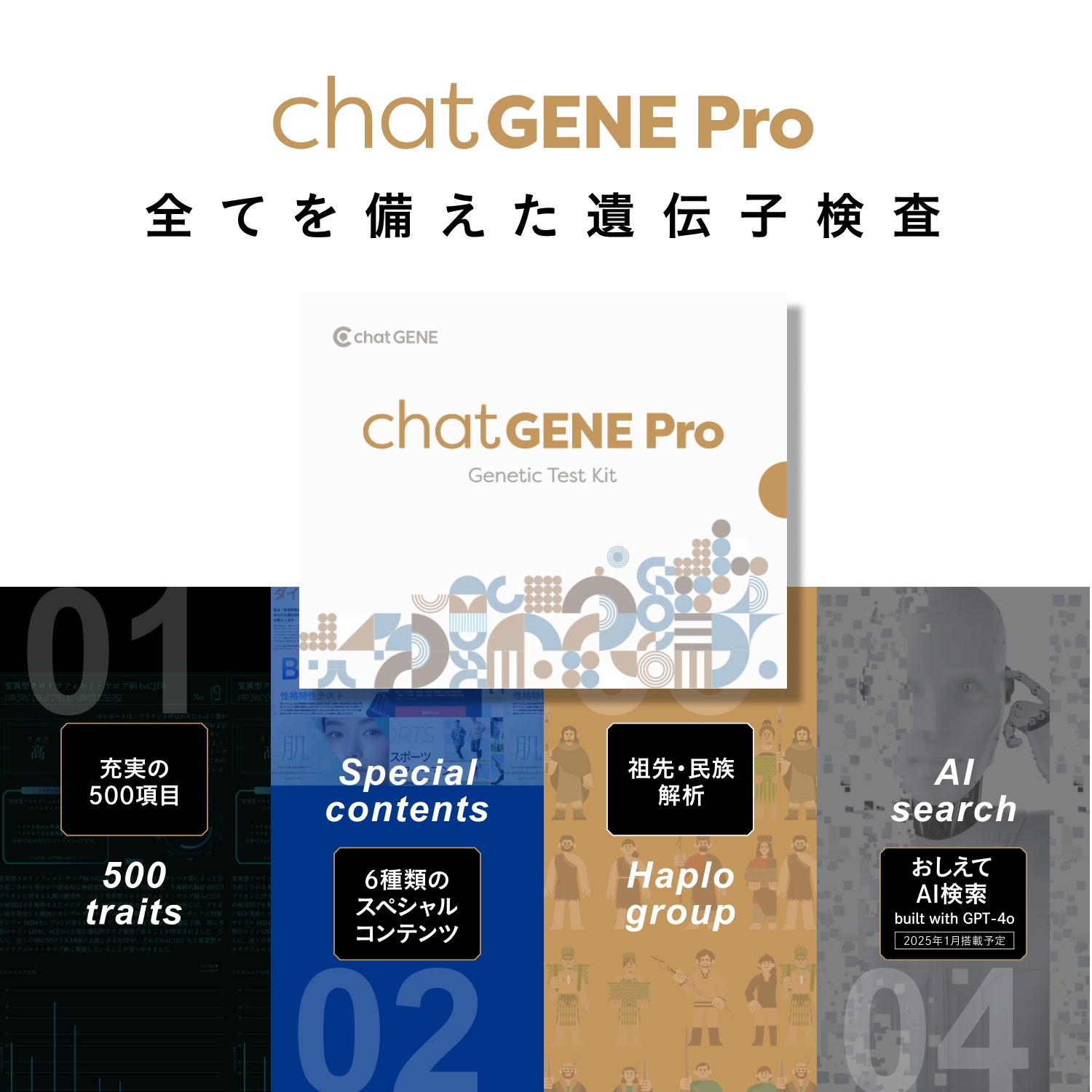 遺伝子検査chatGENE Pro（チャットジーン プロ）