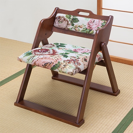 天然木和風折り畳み椅子