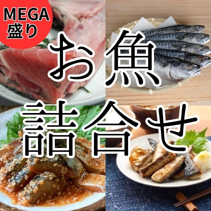 【3kg以上5種類以上】お魚屋さんのMEGA盛り魚詰合せセット