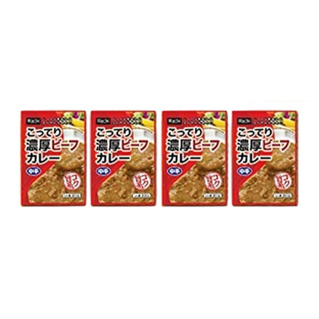 【4個】こってり濃厚 ビーフカレー 中辛