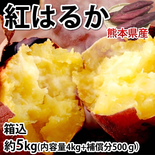 【予約受付】10/16~順次出荷【箱込約5kg】熊本県産 紅はるか(ご家庭用・傷あり)