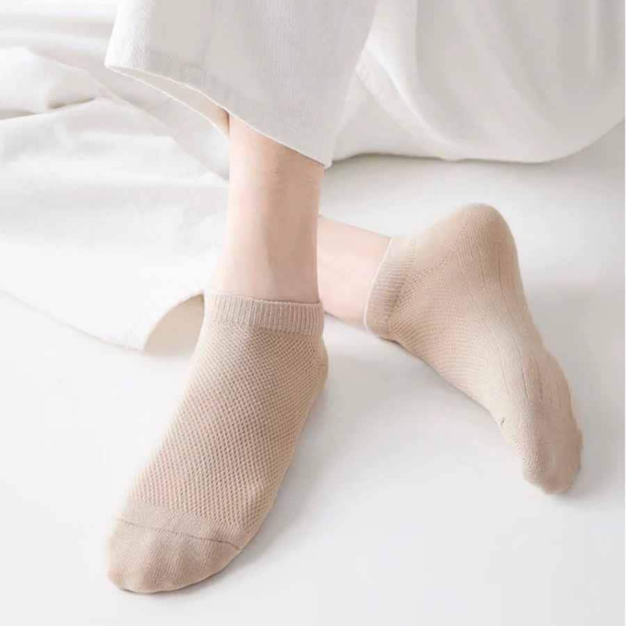 【キャメル】スニーカー丈メンズソックス