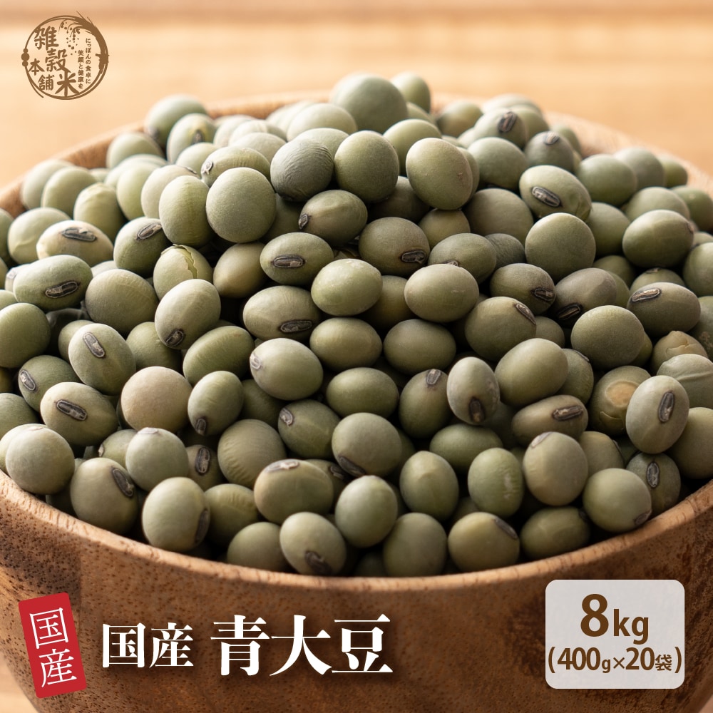【8kg(400g×20袋)】国産 青大豆