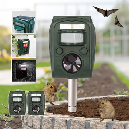 【2個セット】ソーラー充電式害獣駆除機