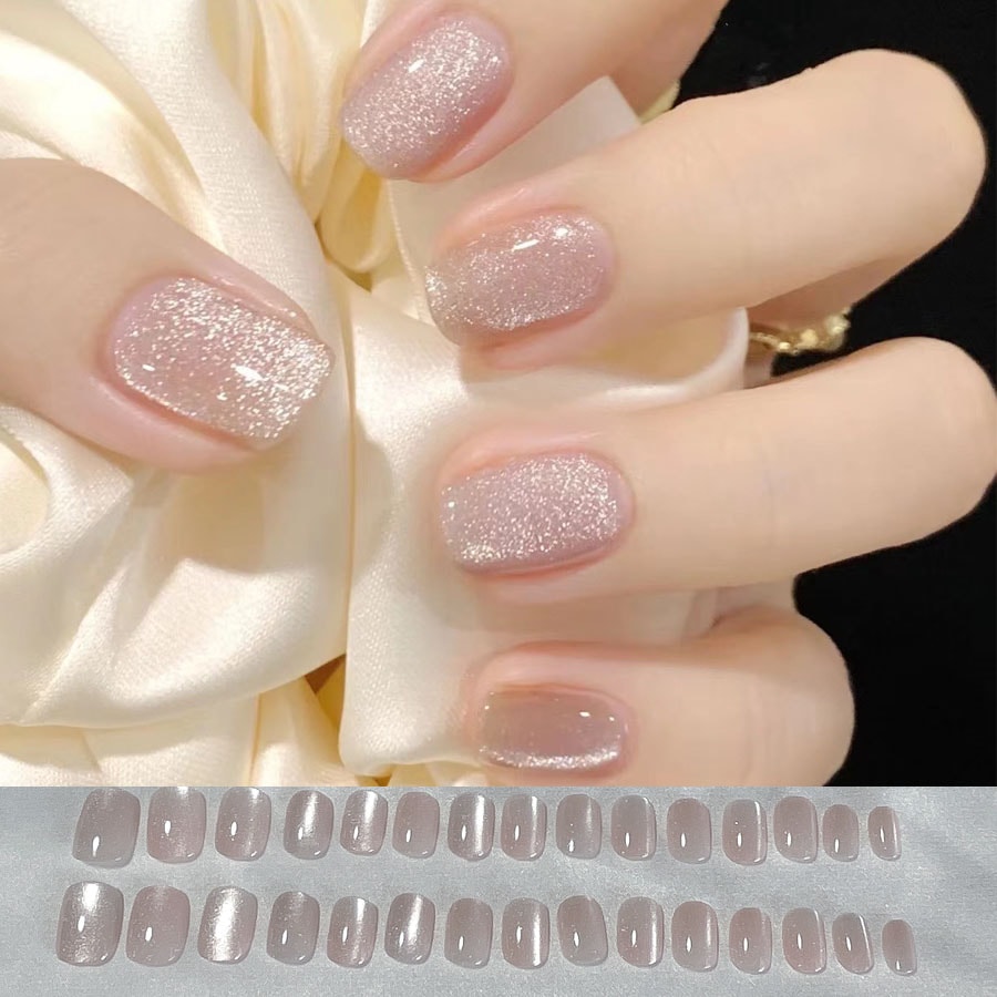 【30枚入】ネイルチップ シンプルピンク