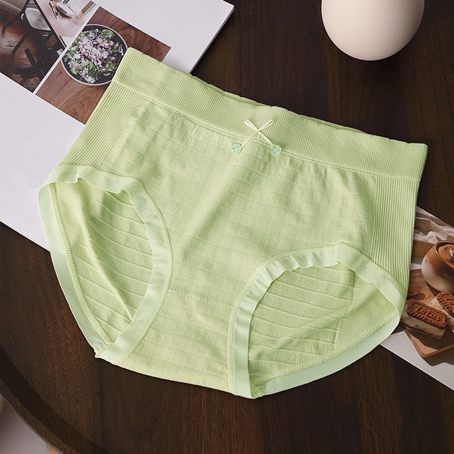【ライトグリーン】シンプルカラーショーツ